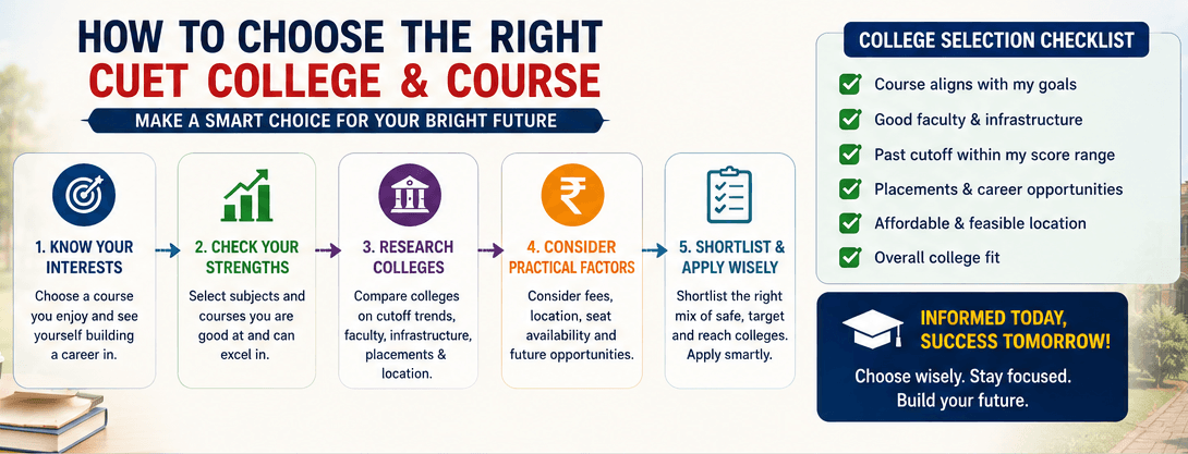 How to Choose the Right College After CUET